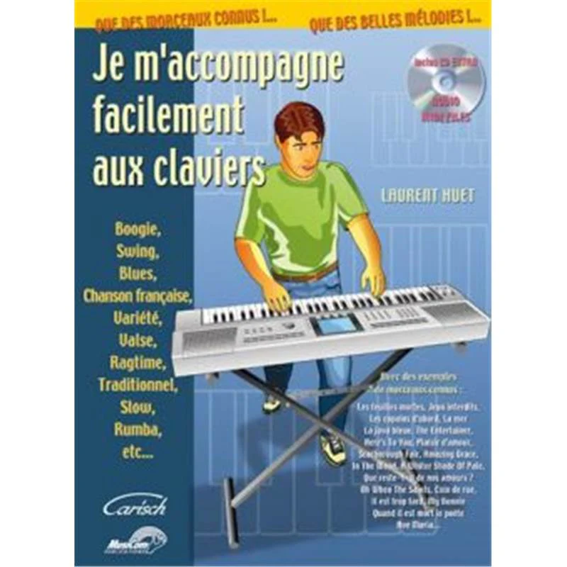 Huet Laurent - Je M'accompagne Facilement Aux Claviers + Cd