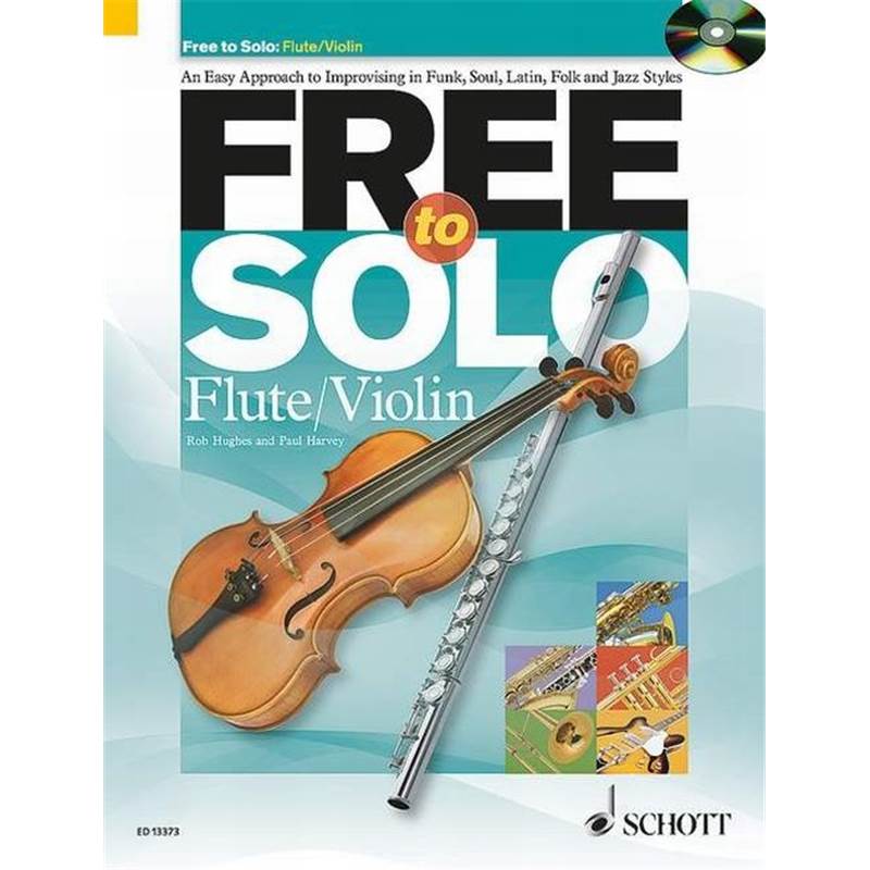 Hugues / Harvey - Free To Solo Flute ou Violon + Cd