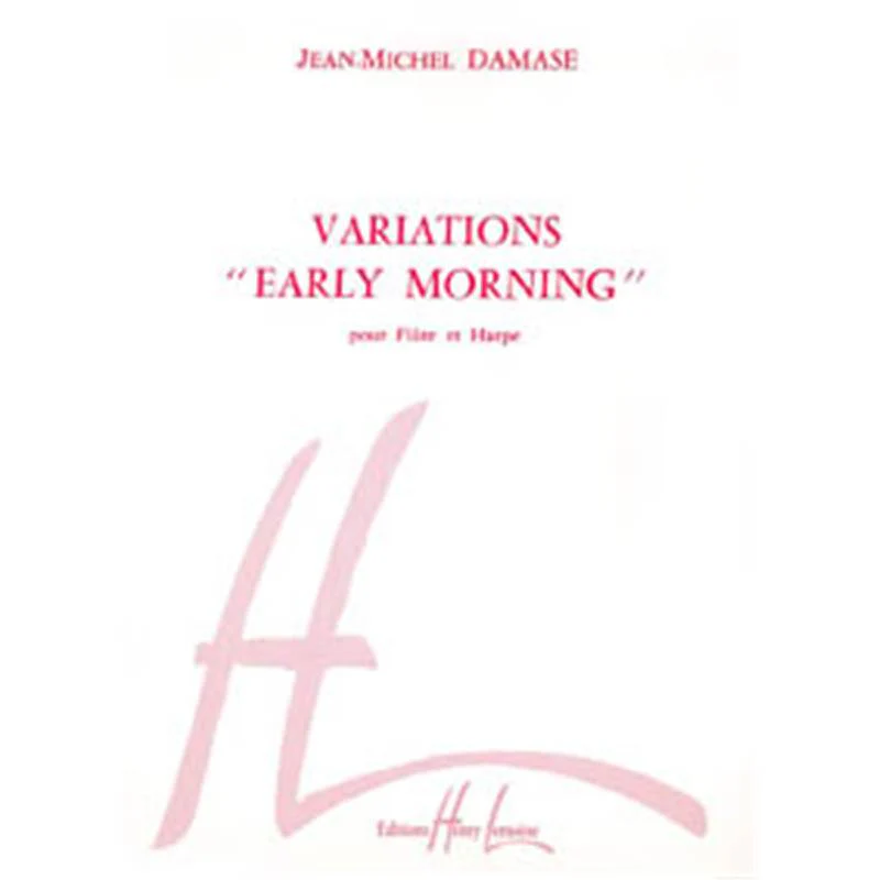 Jean-Michel Damase - Variations Early Morning - Flute et Harpe