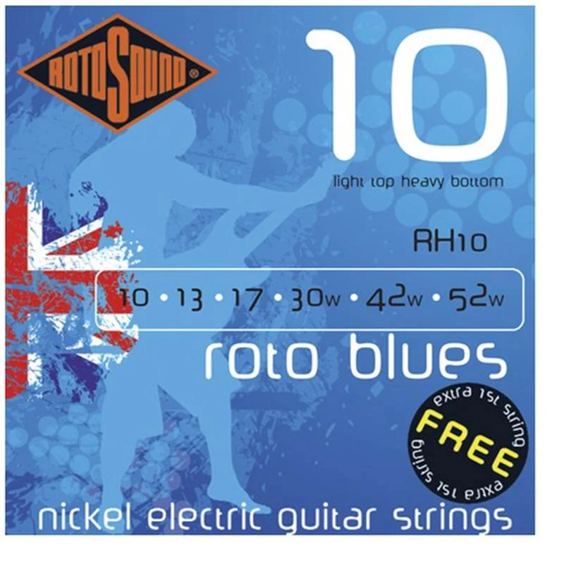 Jeu de Cordes Guitare Electrique Rotosound Rh 10 10/52