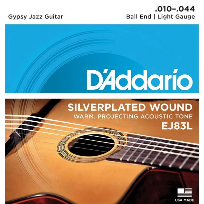 Jeu de Cordes Guitare Manouche D'addario Ej83l Light
