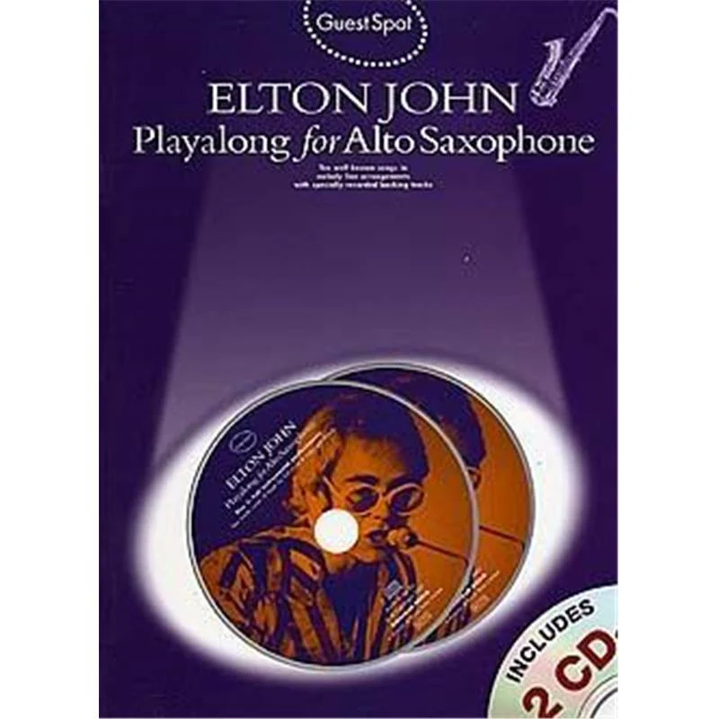 John Elton - Guest Spot Play Along For Alto Saxophone + 2cds