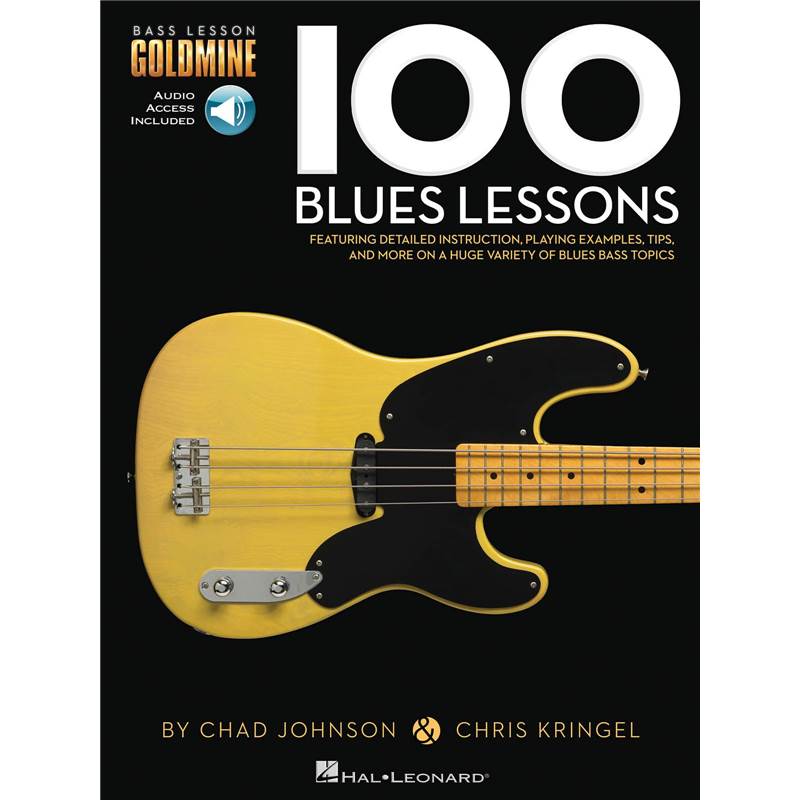 Johnson / Kringel - 100 Blues Lessons Bass Lesson Goldmine Series + Audio Access