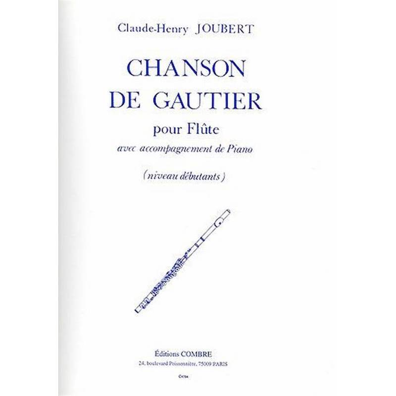 Joubert Claude Henry - Chanson de Gautier - Flute et Piano