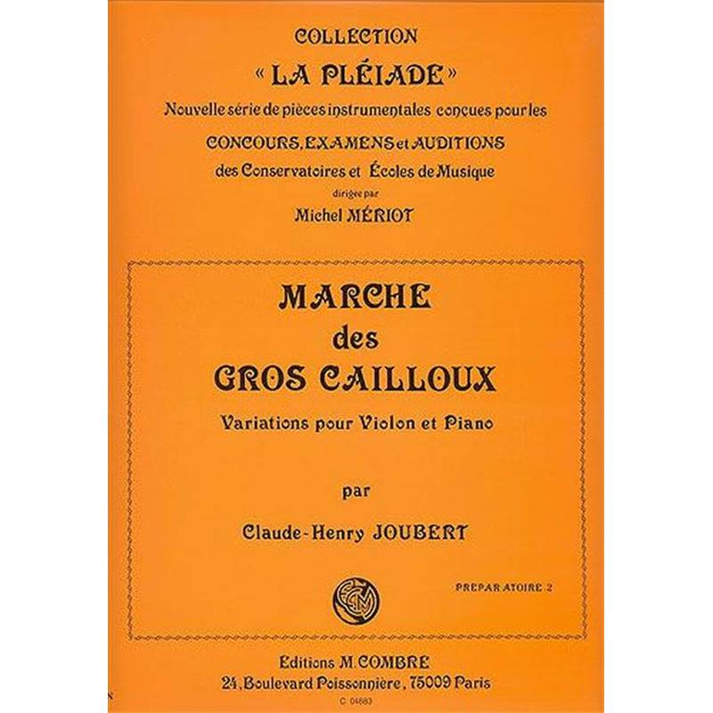 Joubert Claude-henry - Marche des Gros Cailloux Variations pour Violon et Piano