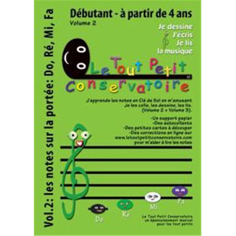 Kaczmarek Philippe - le Tout Petit Conservatoire Vol.2 : les Notes Sur la Portee