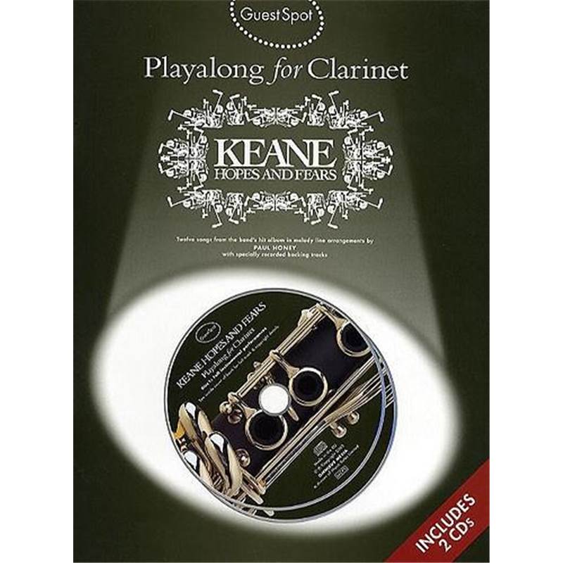 Keane - Guest Spot Play Along Hopes And Fears For Clarinet + 2cd