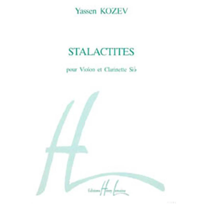 Kozev Yassen - Stalactites - Violon et Clarinette