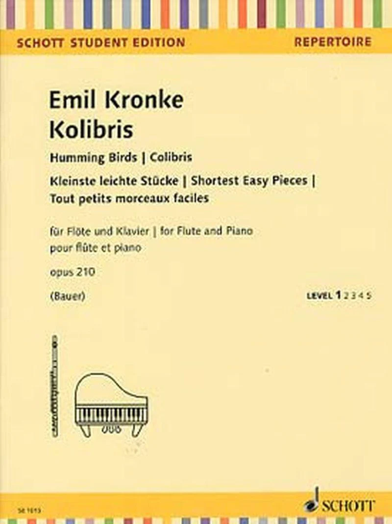 Kronke Emil - Colibris Opus 210 - Flute Traversiere et Piano