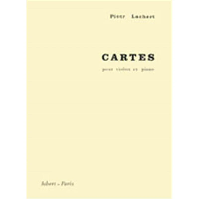 Lachert Piotr - Cartes - Violon et Piano