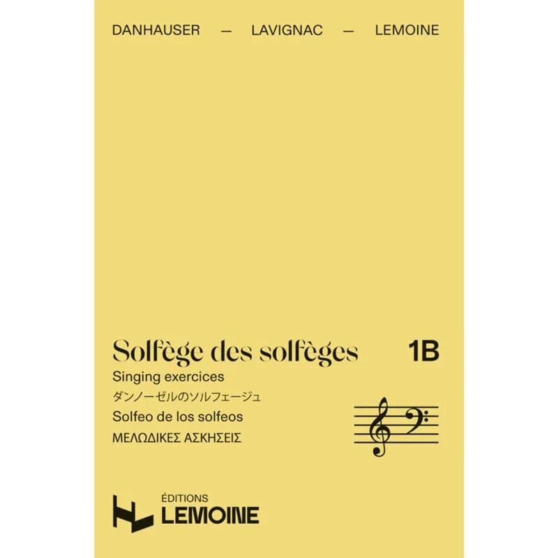 Lavignac Albert - Solfege des Solfeges Vol.1b sans Accompagnement
