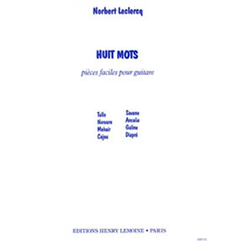 Leclercq Norbert - Mots (8) - Guitare