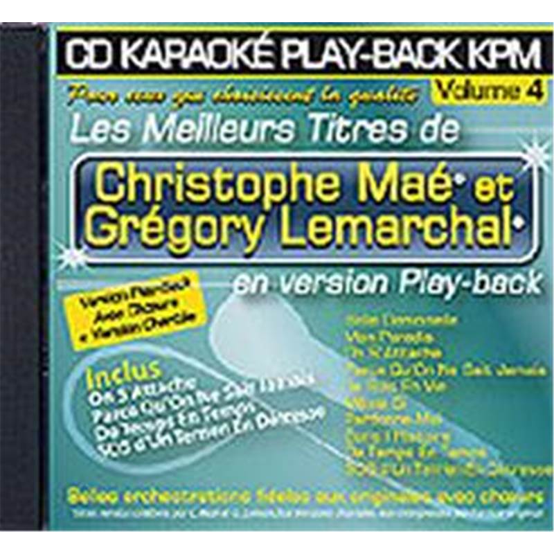 Lemarchal / Mae - Cd Karaoke Vol.04 avec Choeur + Version Chantee