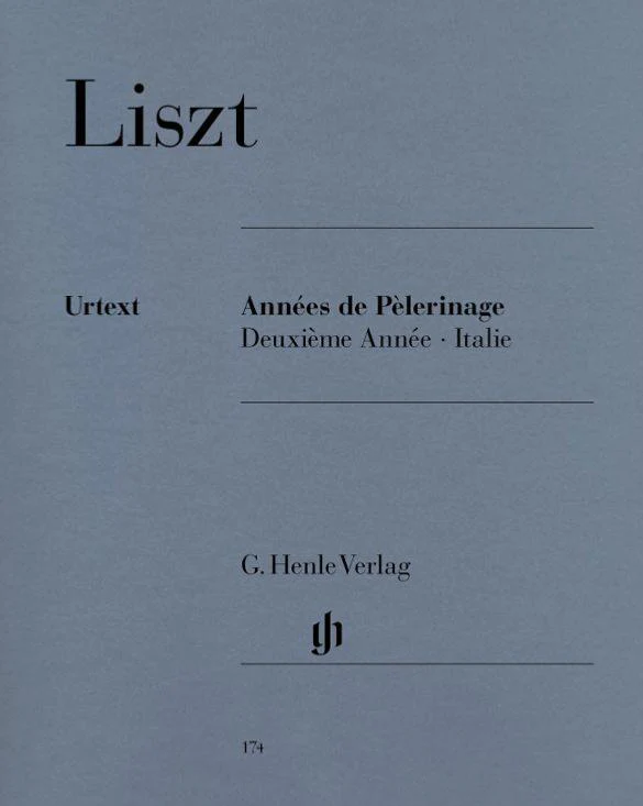 Liszt Franz - Annees de Pelerinage 2eme Annee : Italie - Piano