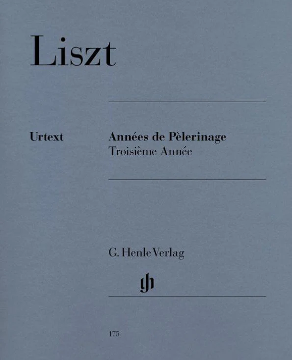Liszt Franz - Annees de Pelerinage 3eme Annee - Piano