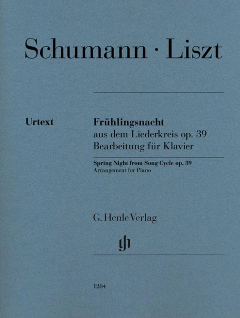 Liszt Franz - Fruhlingsnacht du Liederkreis Opus 39 de Schumann - Piano