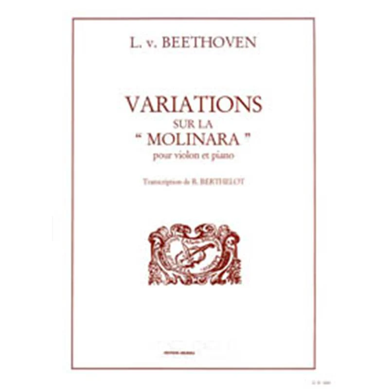 Ludwig Van Beethoven - Variations Sur la Molinara - Violon