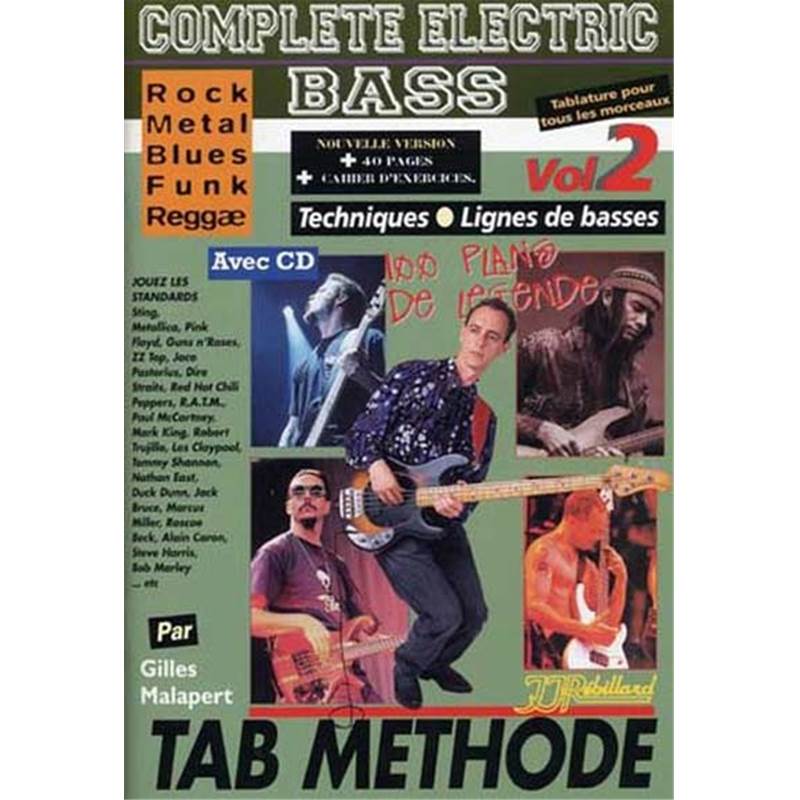 Malapert Gilles - Complete Electric Bass Vol.2 + Cd