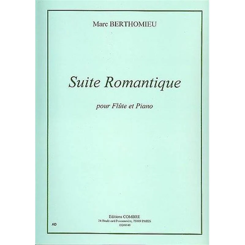 Marc Berthomieu - Suite Romantique - Flute et Piano (reduction)