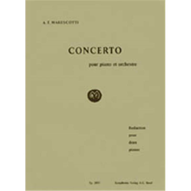 Marescotti Af - Concerto pour Piano - 2 Pianos