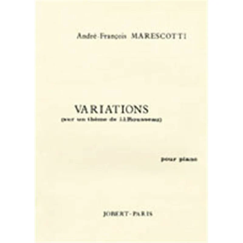 Marescotti Af - Variations - Piano