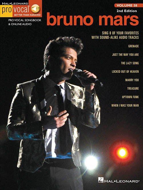 Mars Bruno - Pro Vocal For Male Singers Volume 58 Bruno Mars + Online Audio Access