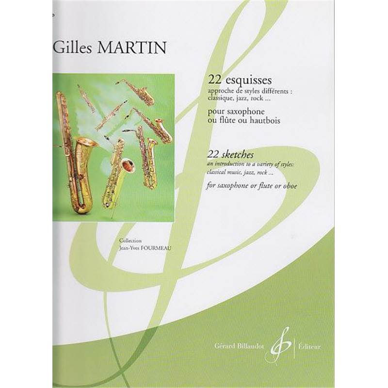 Martin Gilles - 22 Esquisses (etudes) pour Saxophone