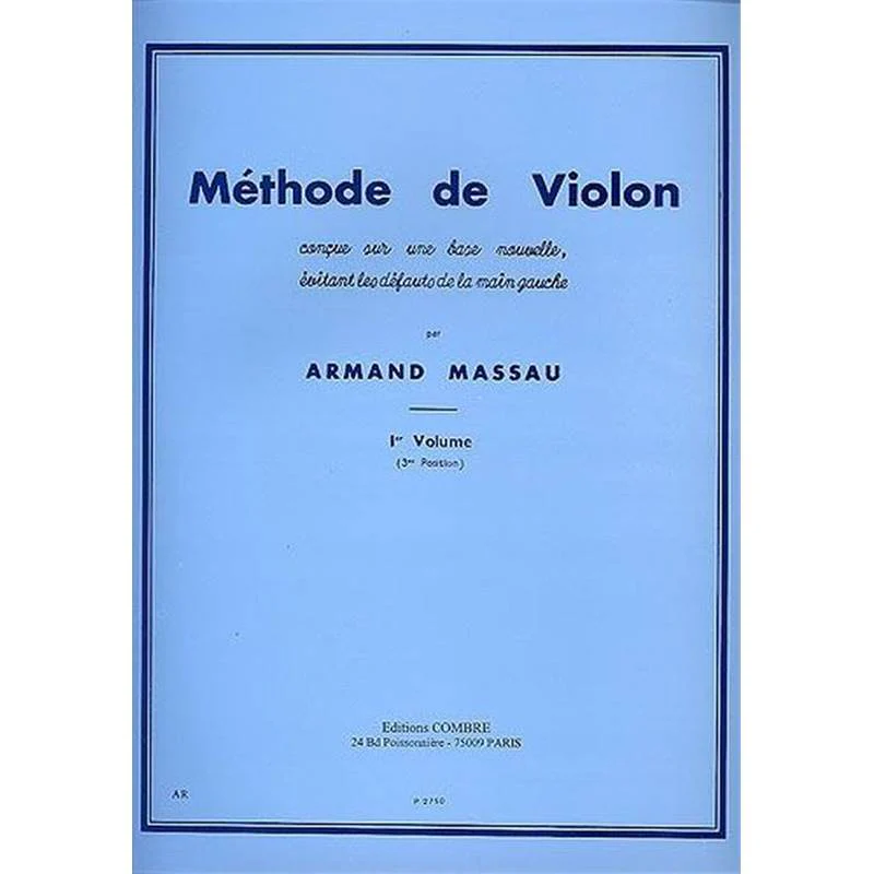 Massau Armand - Methode de Violon Vol.1 Position No.3