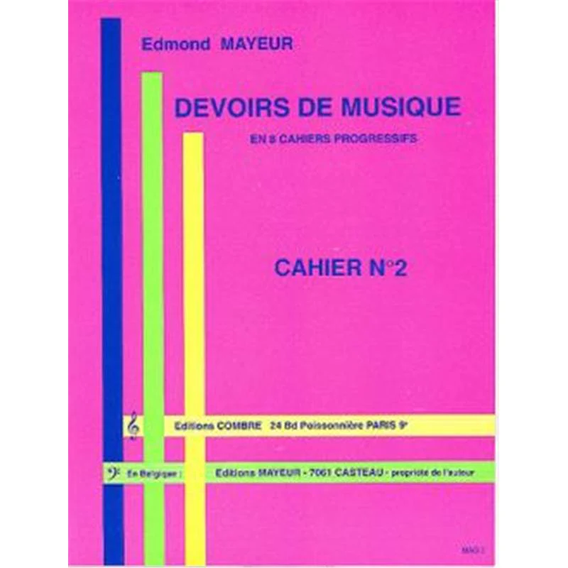 Mayeur Edmond - Devoirs de Musique Cahier 2