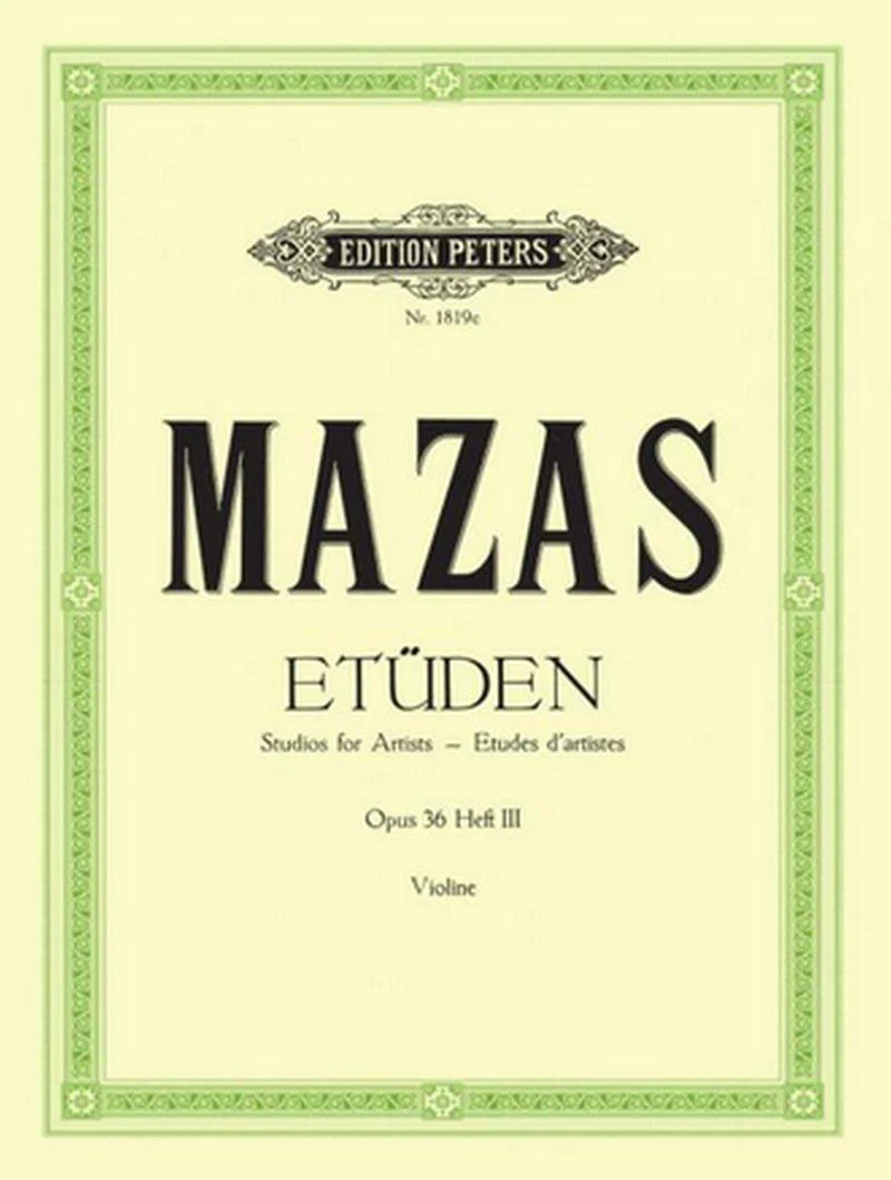 Mazas Jacques Fereol - Etudes Op.36 Vol.3 (etudes Virtuoses) - Violon Solo