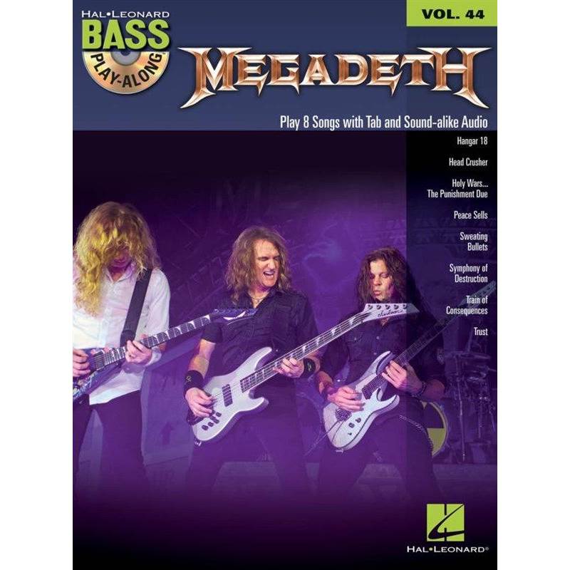Megadeth - Bass Play-along Vol.44 + Cd