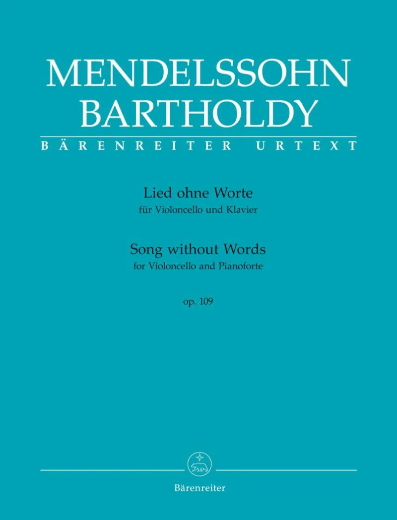 Mendelssohn Felix - Chant sans Paroles Opus 109 - Violoncelle et Piano
