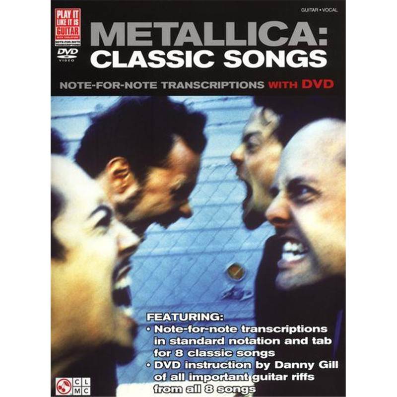Metallica - Classic Songs Guitar + Dvd