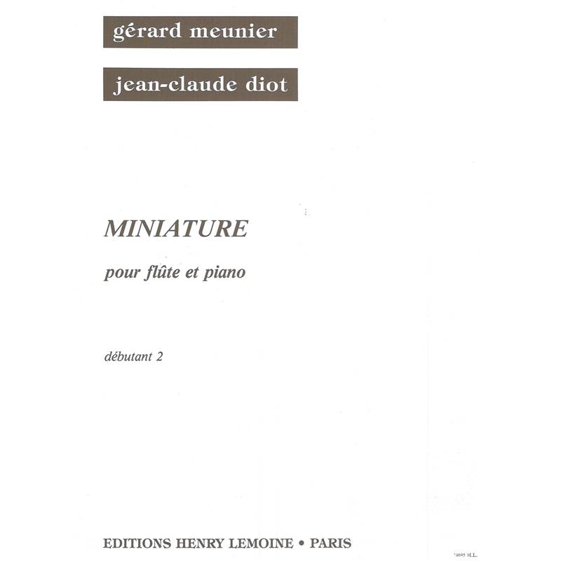 Meunier/Diot - Miniature - Flute et Piano