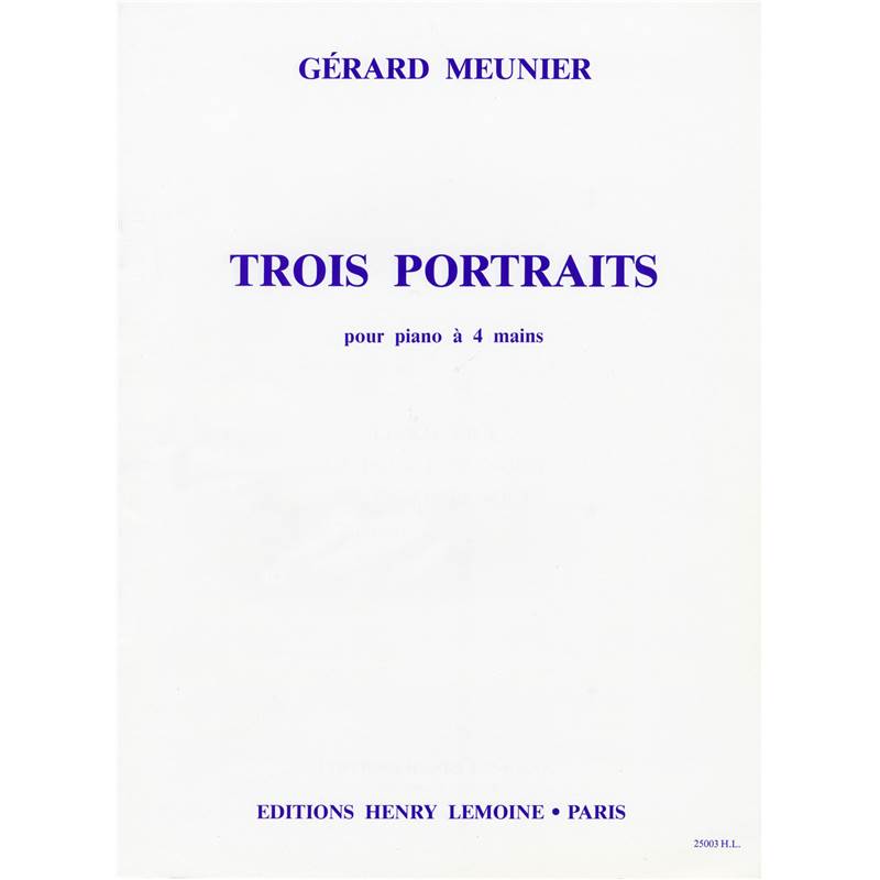 Meunier Gerard - Portraits (3) - Piano A 4 Mains