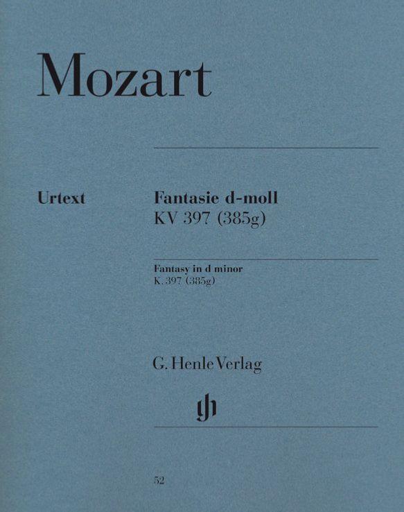 Mozart W.A. - Fantaisie Kv397 (385g) Re Mineur - Piano