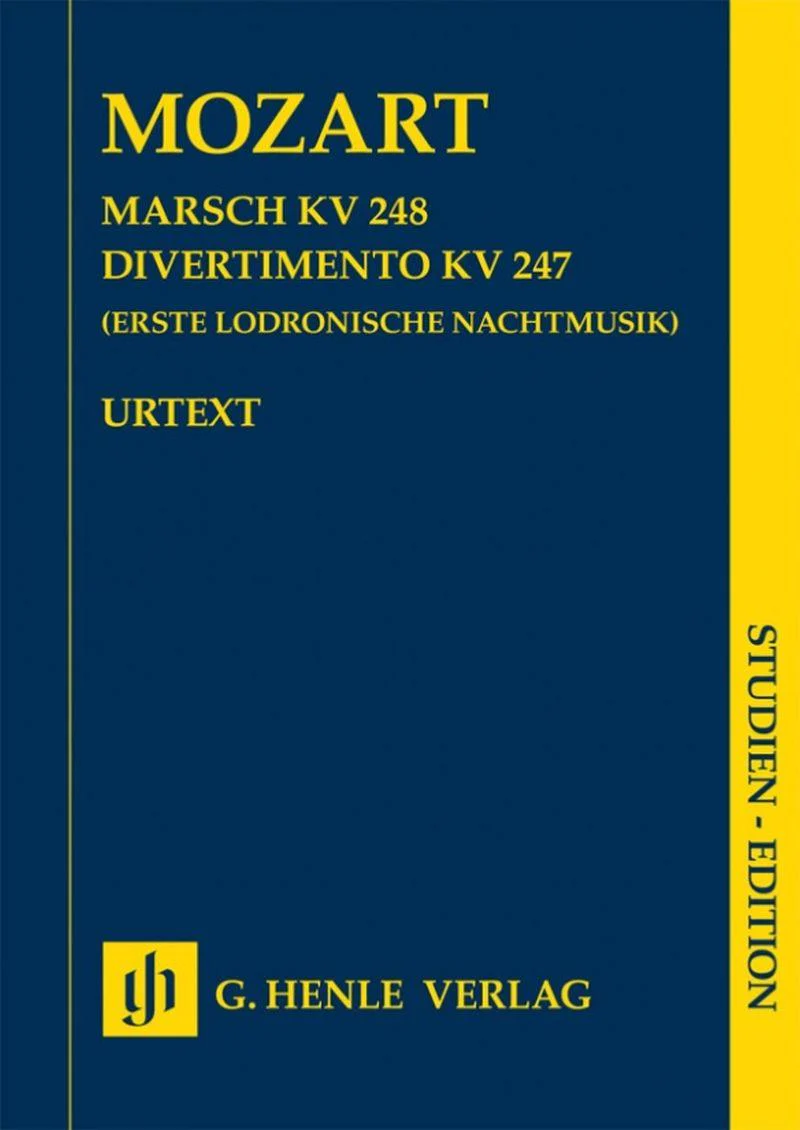 Mozart W.A. - Marche Kv 248 et Divertimento Kv247 - Conducteur de Poche