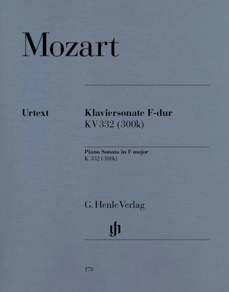 Mozart W.A. - Sonate Kv332 (300k) en Fa Majeur - Piano