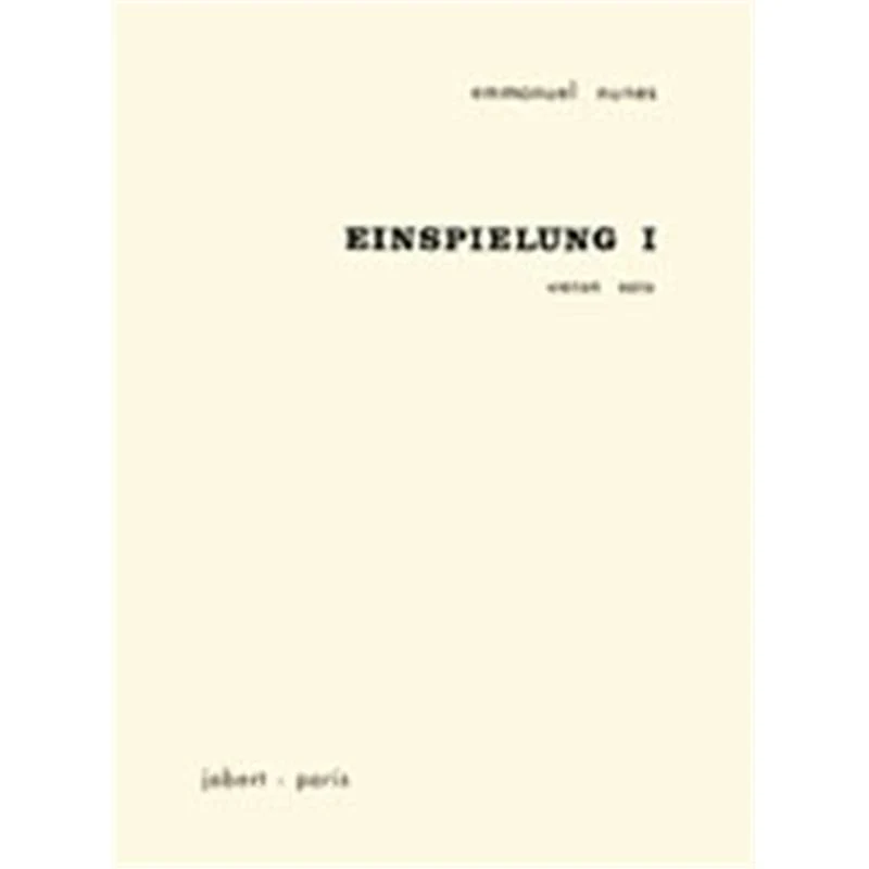 Nunes Emmanuel - Einspielung I - Violon et Electronique Ad Lib.