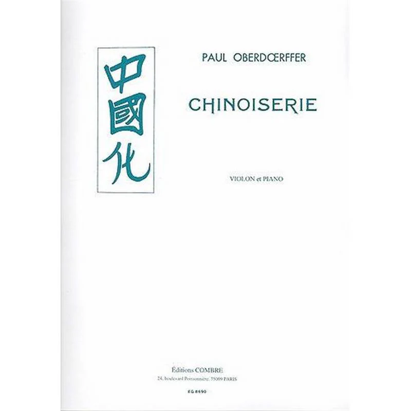 Oberdoerffer Paul - Chinoiserie pour Violon et Piano