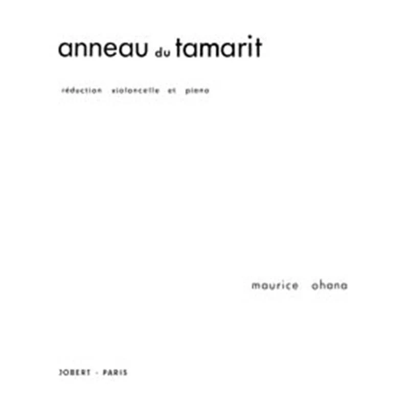Ohana Maurice - Anneau du Tamarit - Violoncelle et Piano (reduction)