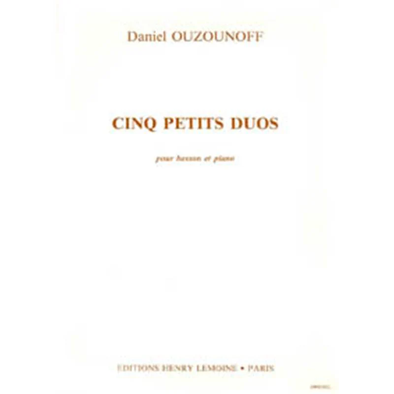 Ouzounoff Daniel - Petits Duos - Basson et Piano