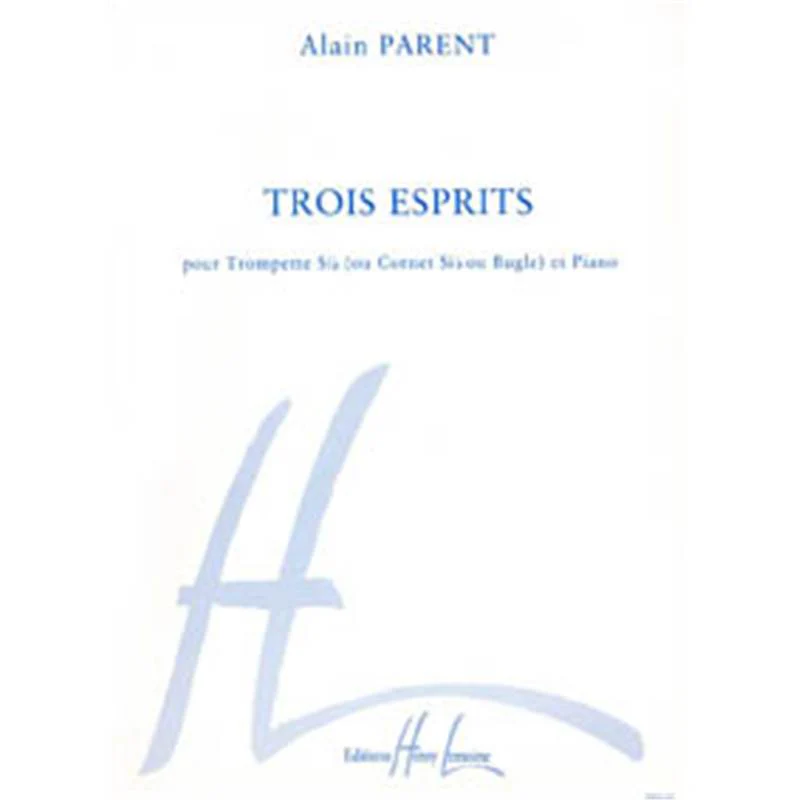 Parent Alain - 3 Esprits - Trompette et Piano
