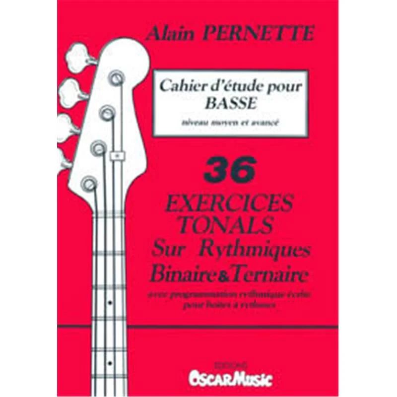 Pernette Alain - Cahier D'etude pour Basse - Guitare Basse