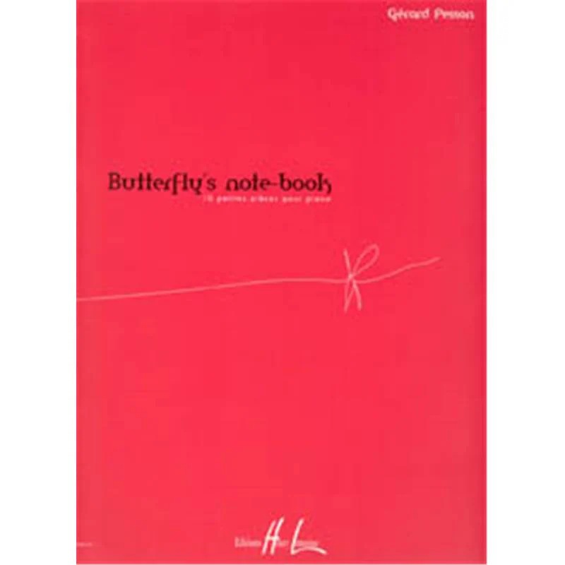 Pesson Gerard - Butterfly's Note Book - Piano