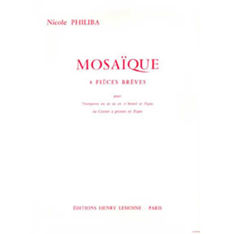 Philiba Nicole - Mosaique - Trompette et Piano