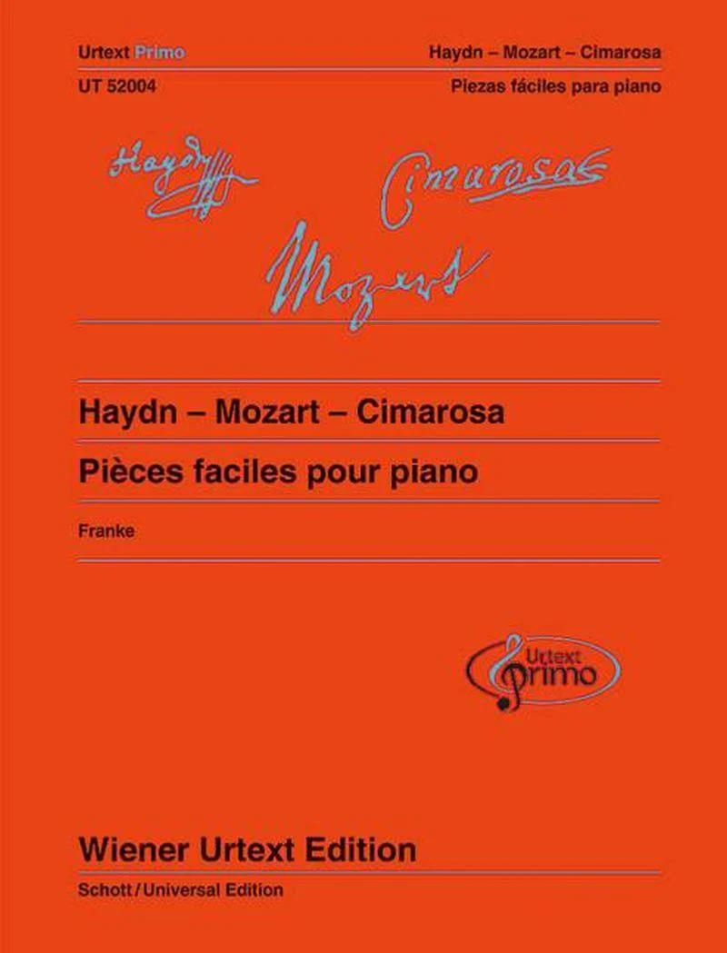 Pieces Faciles Volume 2 : Haydn-mozart-cimarosa - Piano