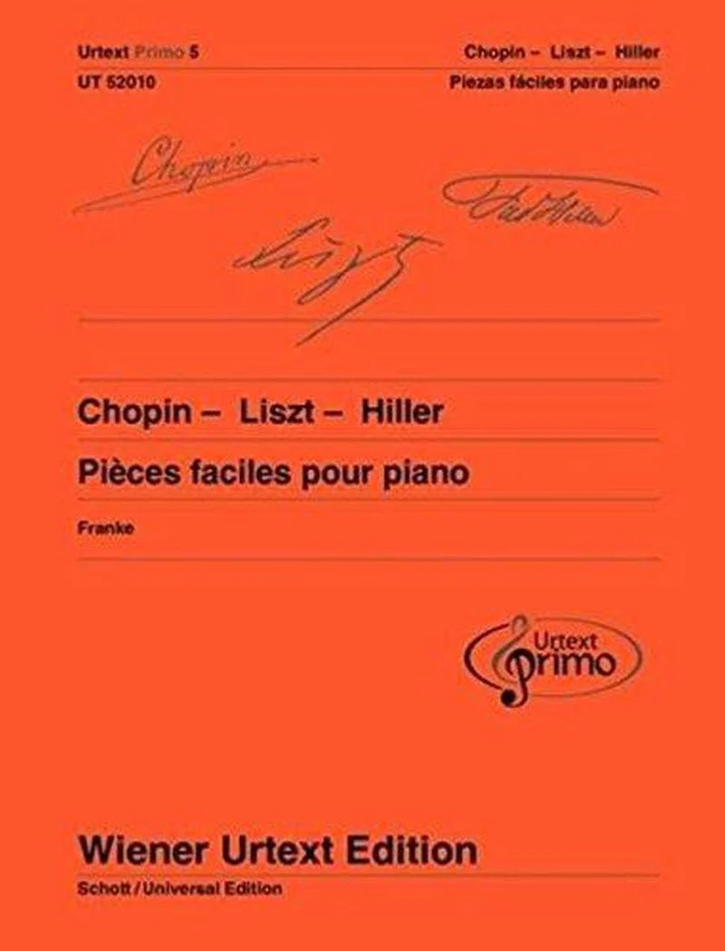 Pieces Faciles Volume 5 : Chopin-liszt-hiller - Piano