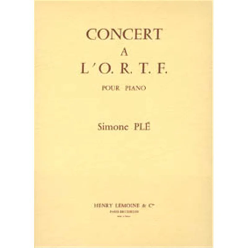 Ple Simone - Concert A  L'o.r.t.f. - Piano