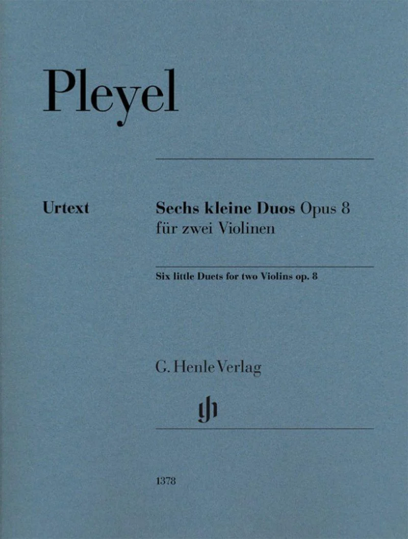 Pleyel Ignaz - Six Petits Duos Opus 8 - Violons (2)